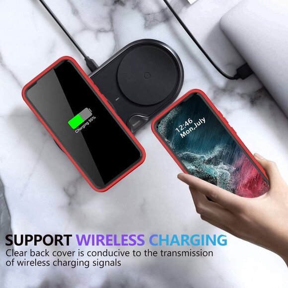 Samsung Galaxy S22 Case,Shockproof Dropproof Dustproof Galaxy S22 Case,Heavy Dut - Picture 6 of 7